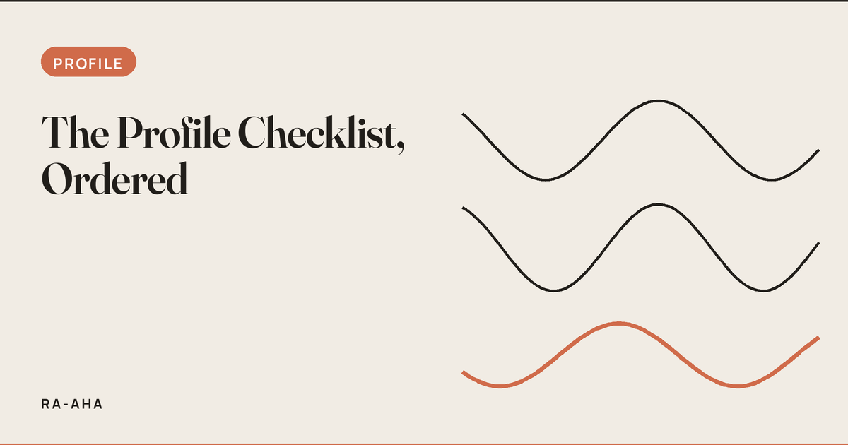 LinkedIn Profile Optimization Checklist for Founders, Ordered