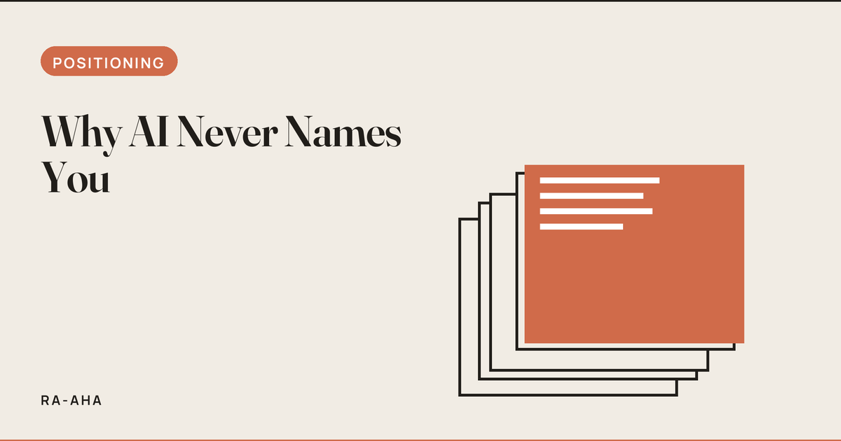 Why AI Never Names You When Someone Asks for the Best